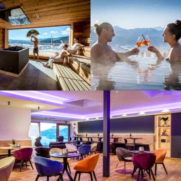 Sauna, relax e una cena per due all'Hotel Tratterhof di Maranza