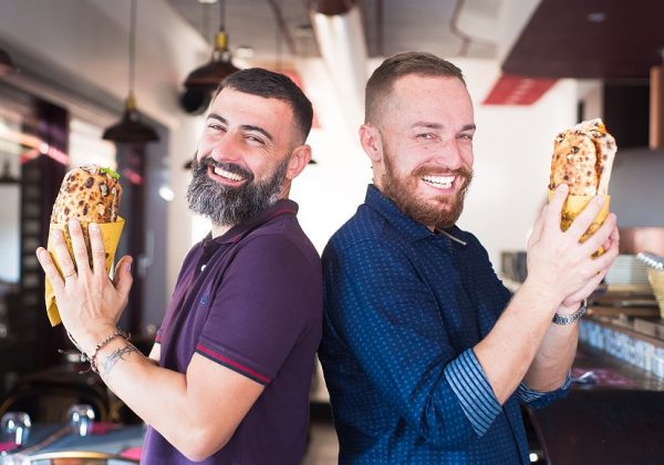 Pizza e pagnotello al Farina Kitchen di Trastevere (Roma)