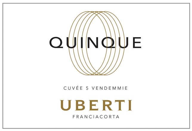 Etichetta del vino Franciacorta Quinque Extra Brut