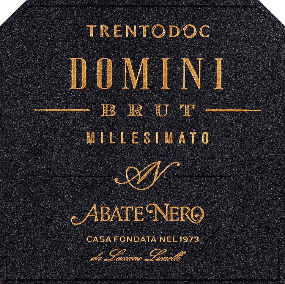 Etichetta del vino Trento Domini Brut 2016