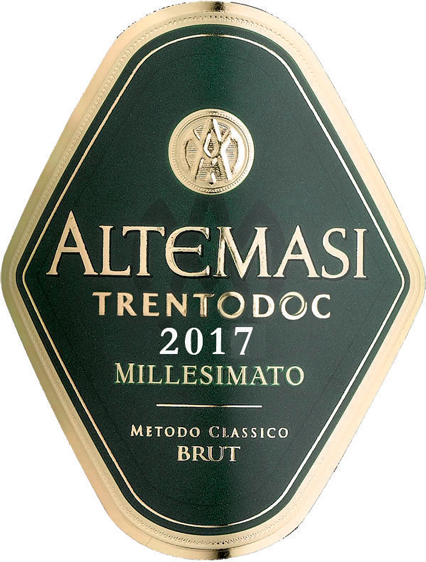 Etichetta del vino Trento Brut 2017