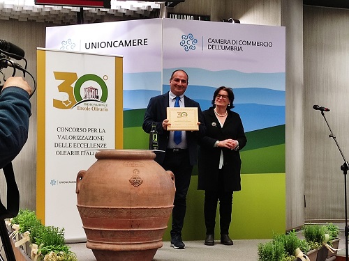 Premiati in Umbria i vincitori della 30esima edizione del concorso nazionale Ercole Olivario dedicato alle eccellenze olearie italiane
