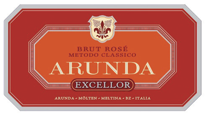 Etichetta del vino Alto Adige Excellor Rosé Brut