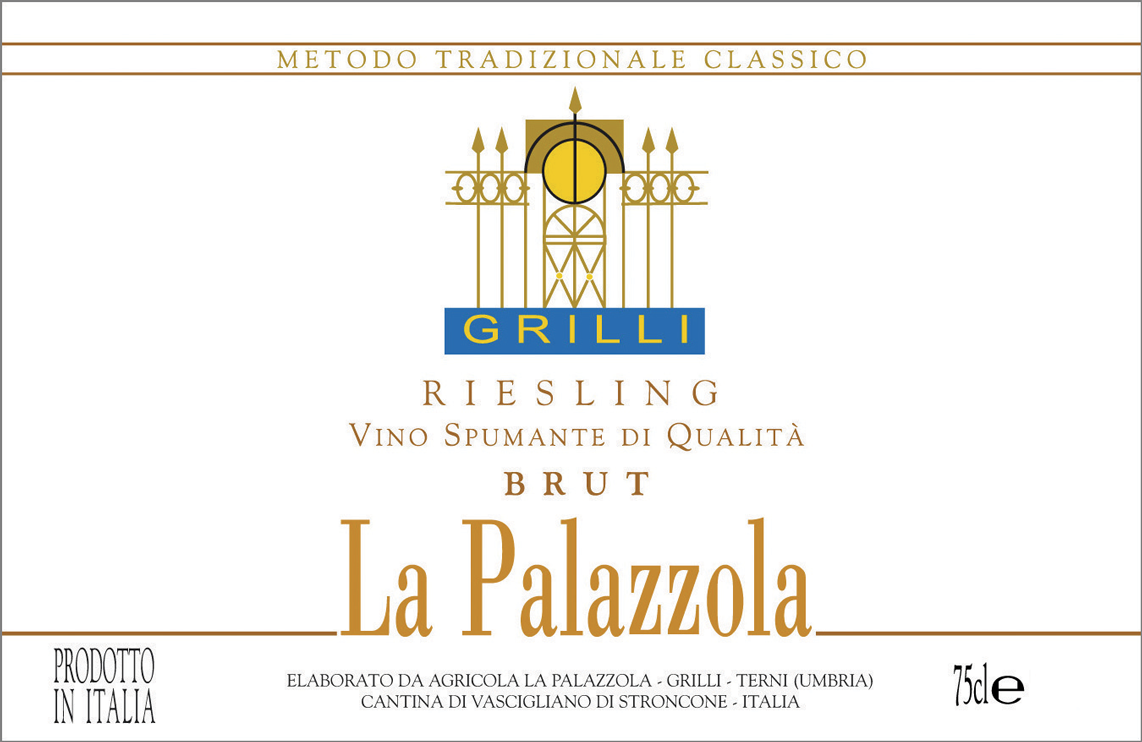 Etichetta del vino Riesling Brut 2018