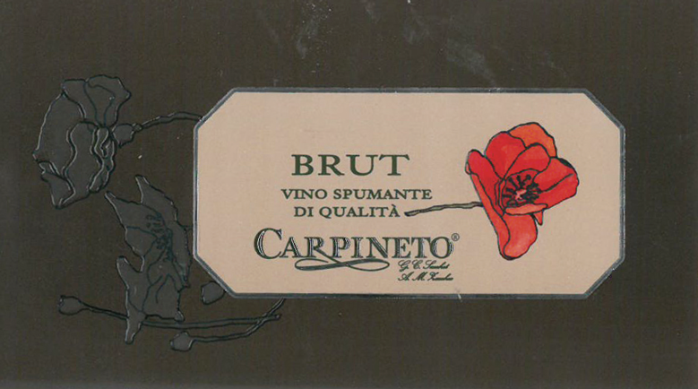Etichetta del vino Brut