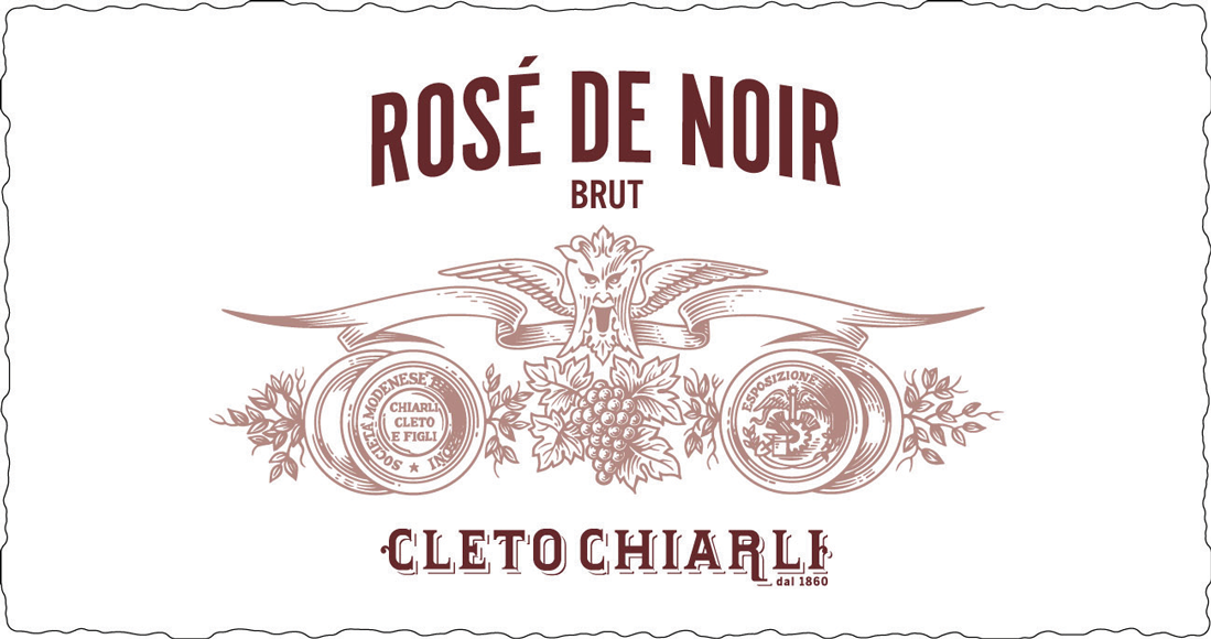 Etichetta del vino Rosé de Noir Brut