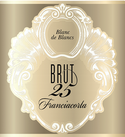 Etichetta del vino Franciacorta Blanc de Blancs 25 Brut