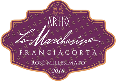 Etichetta del vino Franciacorta Artio Rosé Brut 2018