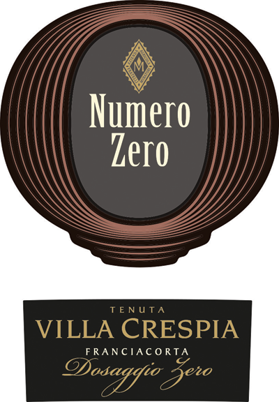 Etichetta del vino Franciacorta Numerozero Dosaggio Zero