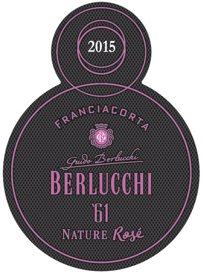 Etichetta del vino Franciacorta ’61 Rosé Nature 2015