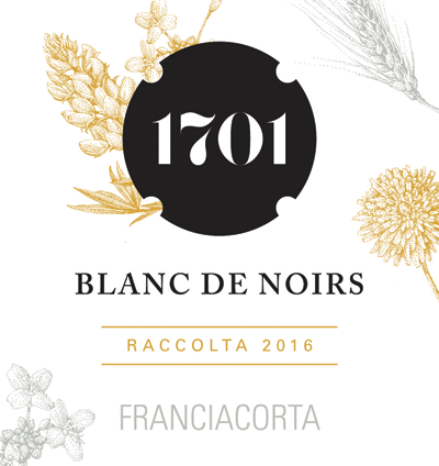 Etichetta del vino Franciacorta Blanc de Noirs Pas Dosé 2016