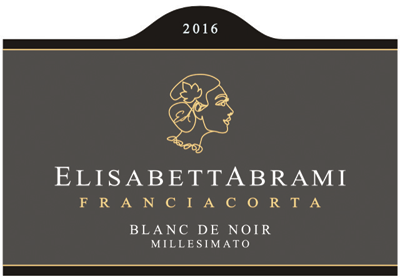 Etichetta del vino Franciacorta Blanc de Noir Extra Brut 2016