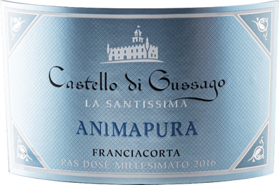 Etichetta del vino Franciacorta Animapura Pas Dosé 2016