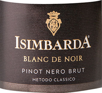 Etichetta del vino Oltrepò Pavese Metodo Classico Pinot Nero Blanc de Noir Brut