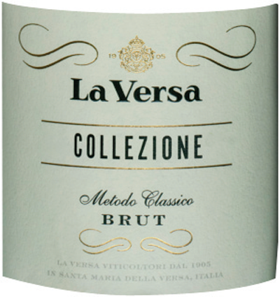 Etichetta del vino Oltrepò Pavese Metodo Classico Collezione Brut 2008