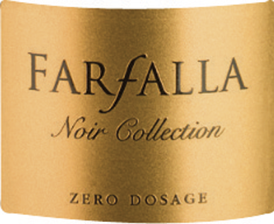 Etichetta del vino Farfalla Noir Collection n°6 Zero Dosage