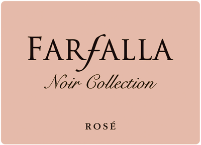 Etichetta del vino Farfalla Noir Collection n°9 Rosé Extra Brut
