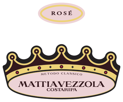 Etichetta del vino Mattia Vezzola Rosé Brut