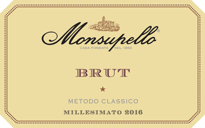 Etichetta del vino Brut 2016