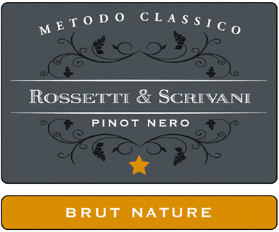 Etichetta del vino Pinot Nero Brut Nature