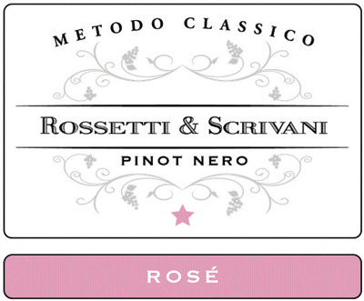 Etichetta del vino Pinot Nero Rosé Brut