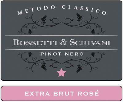Etichetta del vino Pinot Nero Rosé Extra Brut