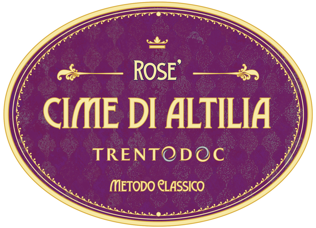 Etichetta del vino Trento Cime di Altilia Rosé Brut