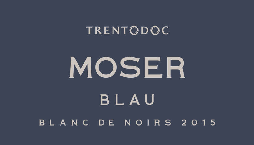 Etichetta del vino Trento Blau Blanc de Noirs Extra Brut 2015