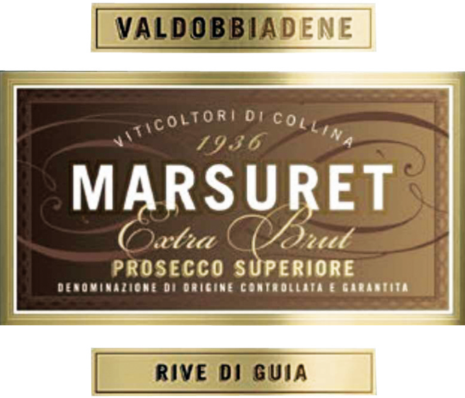 Etichetta del vino Valdobbiadene Prosecco Superiore Rive di Guia Extra Brut 2021