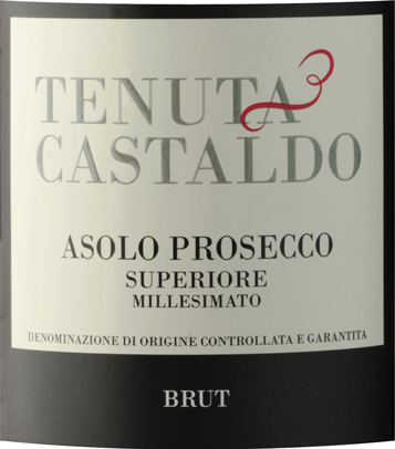 Etichetta del vino Asolo Prosecco Superiore Tenuta Castaldo Brut 2021