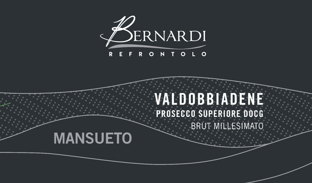 Etichetta del vino Valdobbiadene Prosecco Superiore Mansueto Brut 2021