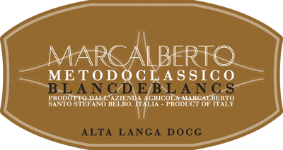 Etichetta del vino Alta Langa Blanc de Blancs Pas Dosé 2018