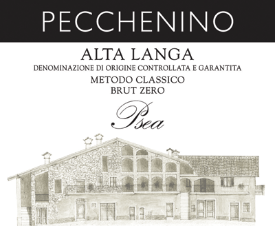 Etichetta del vino Alta Langa Psea Pas Dosé 2018