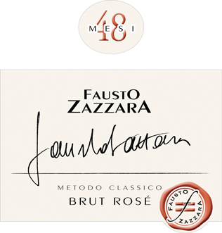 Etichetta del vino 48 Mesi Rosé Brut