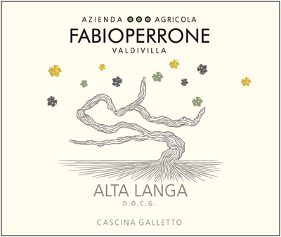 Etichetta del vino Alta Langa Brut Nature 2018
