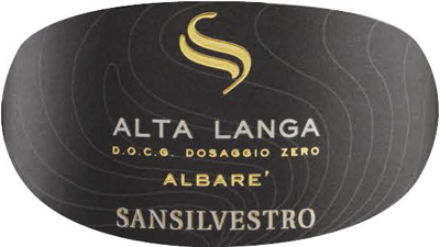 Etichetta del vino Alta Langa Albare’ Dosaggio Zero 2018