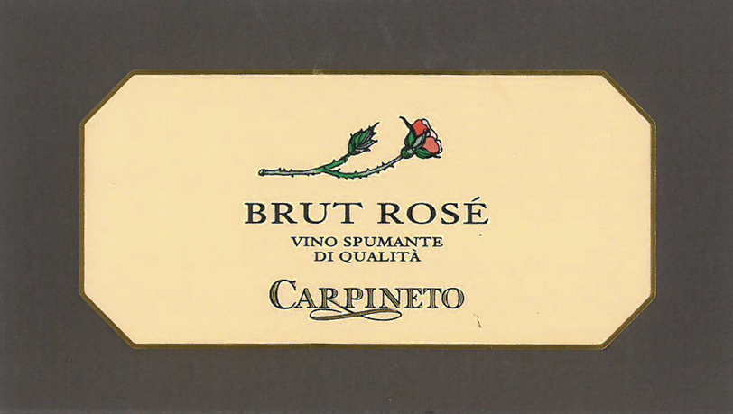 Etichetta del vino Rosé Brut