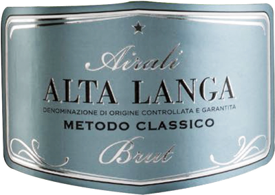 Etichetta del vino Alta Langa Airali Brut 2018