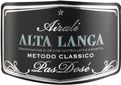Etichetta del vino Alta Langa Airali Pas Dosé 2018