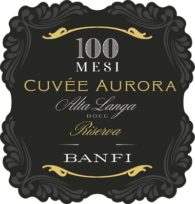 Etichetta del vino Alta Langa Riserva Cuvée Aurora 100 Mesi Pas Dosé 2011