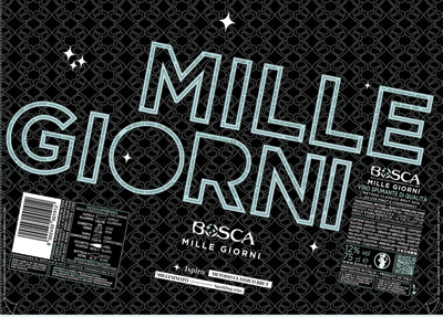 Etichetta del vino Mille Giorni Ispiro Brut 2015