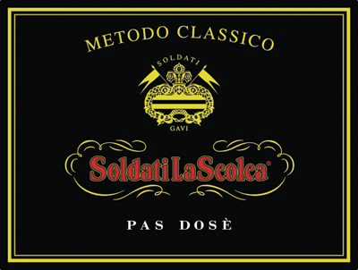 Etichetta del vino Soldati La Scolca Pas Dosé