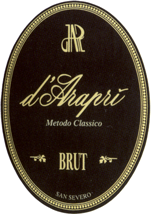 Etichetta del vino Brut