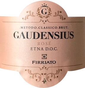 Etichetta del vino Etna Gaudensius Rosé Brut