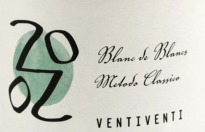 Etichetta del vino Pignoletto Blanc de Blancs Metodo Classico Brut