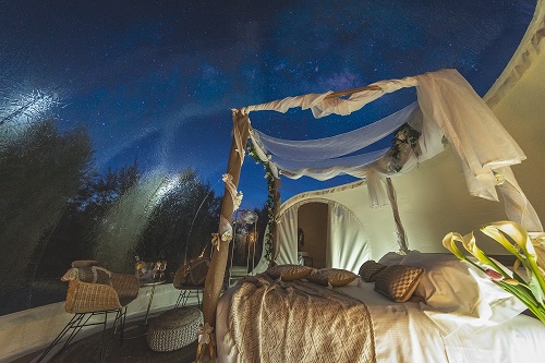 San Lorenzo sotto le stelle nella Bubble Suite