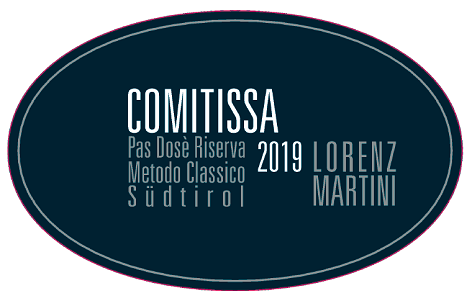 Etichetta del vino Alto Adige Riserva Comitissa Pas Dosé 2019