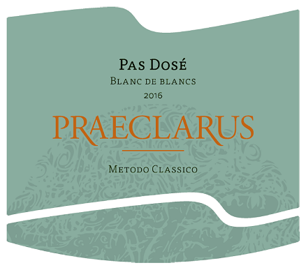 Etichetta del vino Alto Adige Praeclarus Blanc de Blancs Pas Dosé 2016