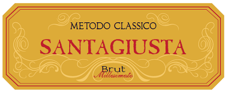Etichetta del vino Santa Giusta Brut 2018
