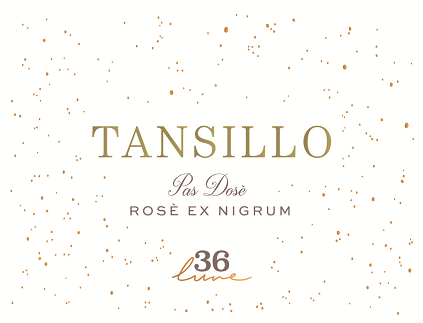 Etichetta del vino Tansillo Rosé Pas Dosé